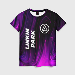 Футболка женская Linkin Park violet plasma, цвет: 3D-принт