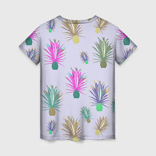 Женская футболка Агава ютская - растение кактус / 3D-принт – фото 2