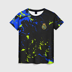 Футболка женская Реал Мадрид фк, цвет: 3D-принт