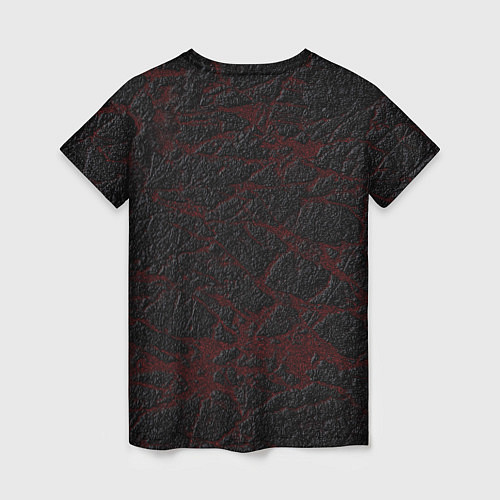 Женская футболка Поток лавы / 3D-принт – фото 2