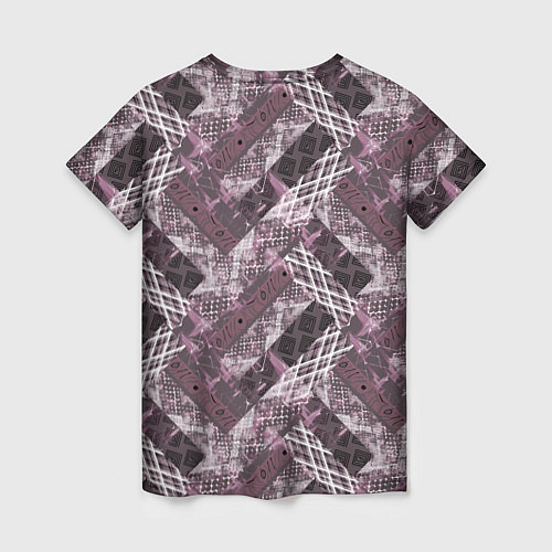 Женская футболка Этнический комбинированный узор / 3D-принт – фото 2