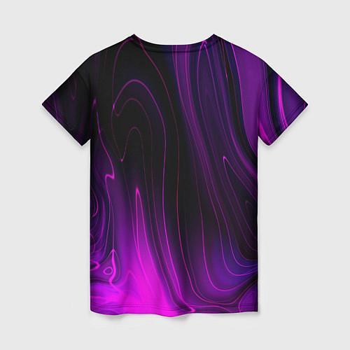 Женская футболка David Bowie violet plasma / 3D-принт – фото 2