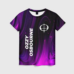 Футболка женская Ozzy Osbourne violet plasma, цвет: 3D-принт