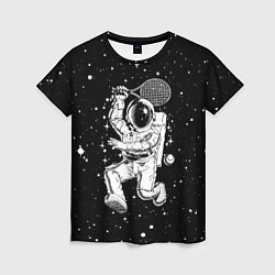 Женская футболка Space tennis - astronaut