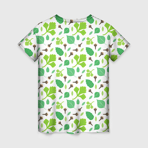 Женская футболка Green plants / 3D-принт – фото 2