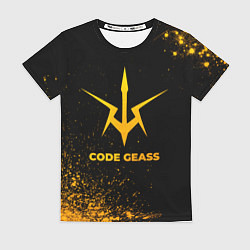 Женская футболка Code Geass - gold gradient