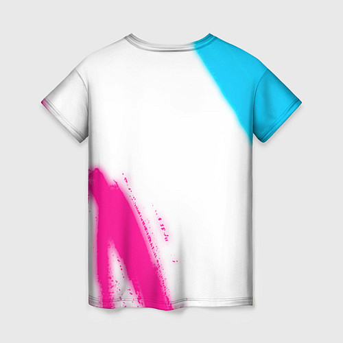 Женская футболка Five Finger Death Punch neon gradient style: надпи / 3D-принт – фото 2