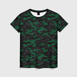 Футболка женская Точечный камуфляжный узор Spot camouflage pattern, цвет: 3D-принт