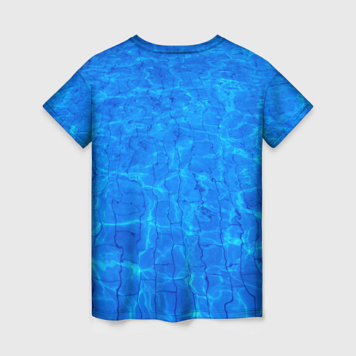 Женская футболка Рожденный плавать / 3D-принт – фото 2