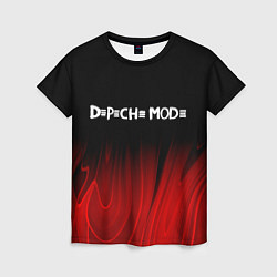 Футболка женская Depeche Mode red plasma, цвет: 3D-принт