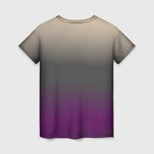 Женская футболка Фиолетовый и серый дым - Хуф и Ся / 3D-принт – фото 2