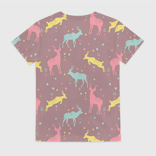 Женская футболка Газели / 3D-принт – фото 2