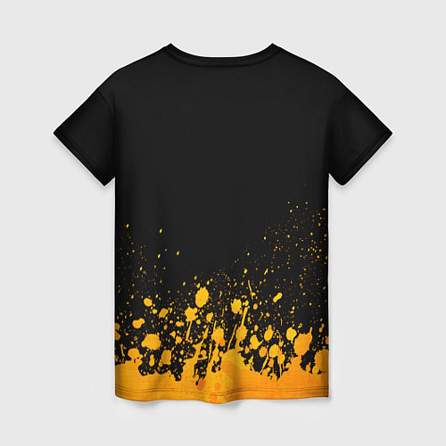 Женская футболка System of a Down - gold gradient: символ сверху / 3D-принт – фото 2