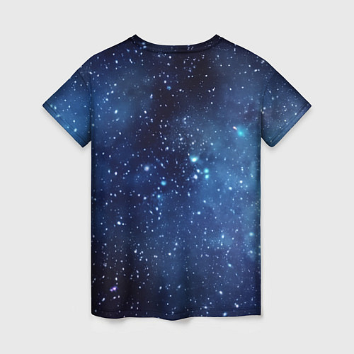 Женская футболка Звездное небо - нейросеть / 3D-принт – фото 2