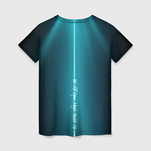 Женская футболка Сова в колдовской мантии / 3D-принт – фото 2