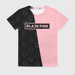 Футболка женская Blackpink - hearts and stars, цвет: 3D-принт