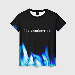 Женская футболка The Cranberries blue fire