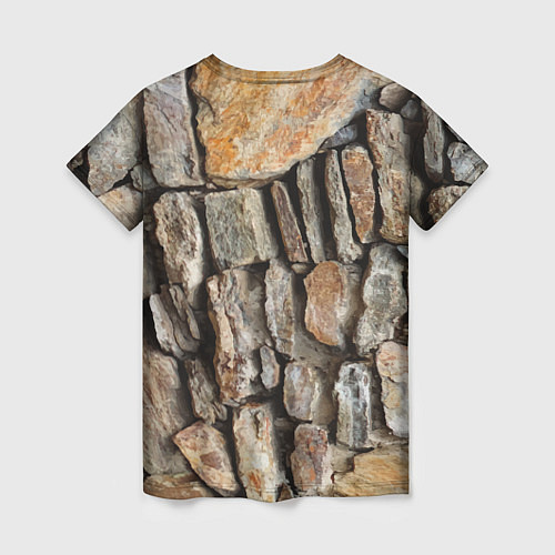 Женская футболка Каменный стиль / 3D-принт – фото 2