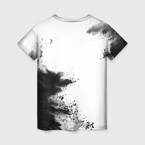 Женская футболка Disturbed и рок символ на светлом фоне / 3D-принт – фото 2