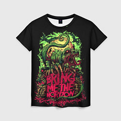 Футболка женская Bring me the horizon dinosaurs, цвет: 3D-принт