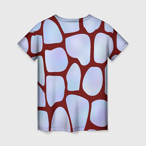 Женская футболка Клеточная ткань / 3D-принт – фото 2