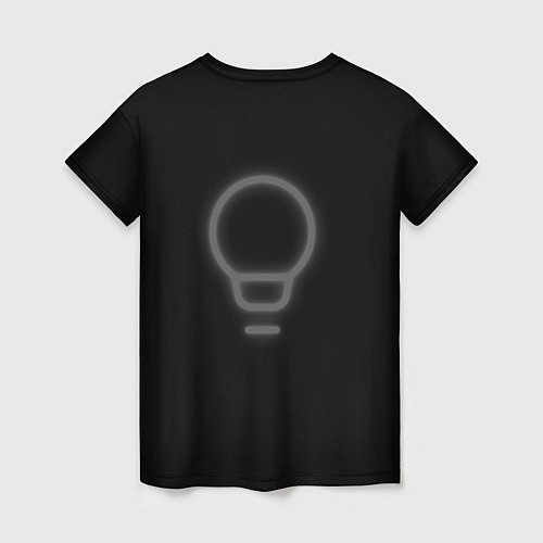 Женская футболка Неоновая лампа / 3D-принт – фото 2