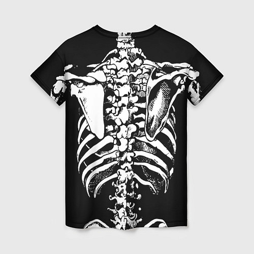 Женская футболка Skeleton ribs / 3D-принт – фото 2