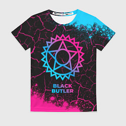 Женская футболка Black Butler - neon gradient