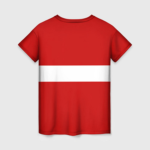 Женская футболка Russia - красно-белый / 3D-принт – фото 2