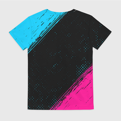 Женская футболка Danganronpa - neon gradient / 3D-принт – фото 2