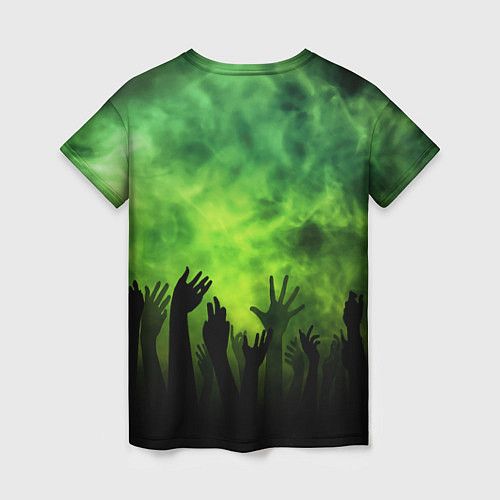 Женская футболка Зомби вечеринка / 3D-принт – фото 2