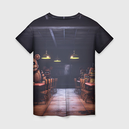 Женская футболка Испуганный Бонни / 3D-принт – фото 2