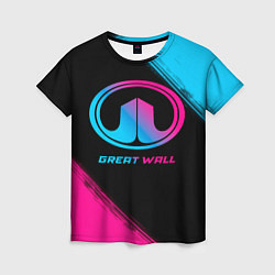 Футболка женская Great Wall - neon gradient, цвет: 3D-принт