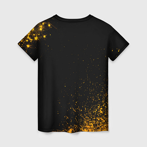 Женская футболка Bullet For My Valentine - gold gradient / 3D-принт – фото 2