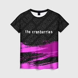 Женская футболка The Cranberries rock legends: символ сверху