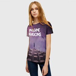 Футболка женская Imagine Dragons обложка альбома Night Visions, цвет: 3D-принт — фото 2