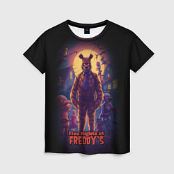 Женская футболка Five Nights at Freddys horror