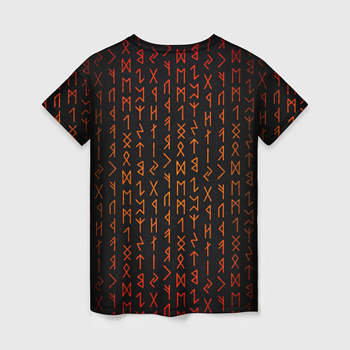 Женская футболка Руны - паттерн / 3D-принт – фото 2