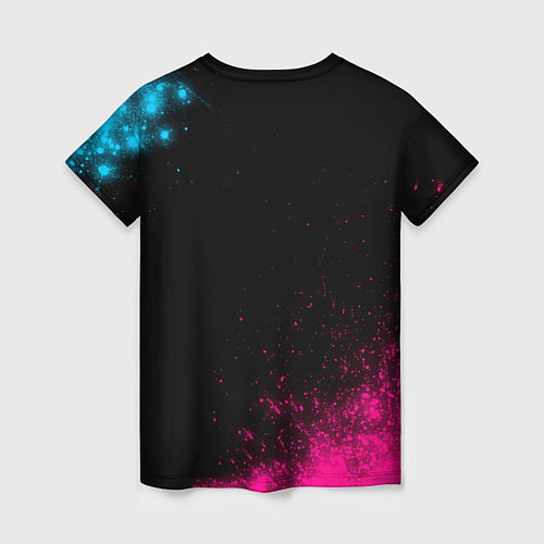 Женская футболка Nickelback - neon gradient / 3D-принт – фото 2