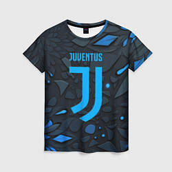 Футболка женская Juventus blue logo, цвет: 3D-принт
