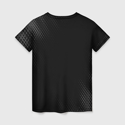 Женская футболка Black Butler glitch на темном фоне / 3D-принт – фото 2