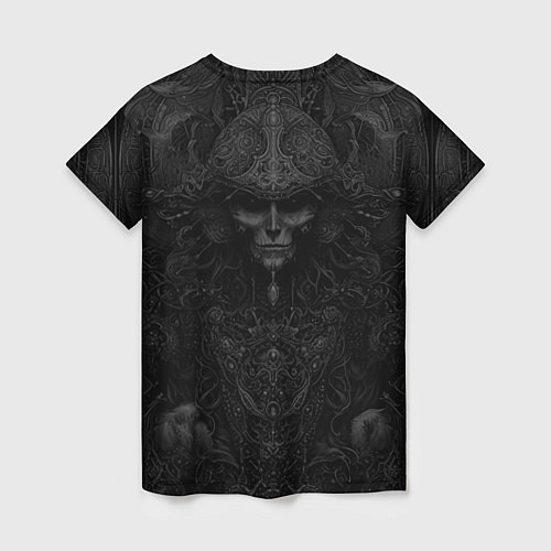 Женская футболка Ведьма на троне из черепов / 3D-принт – фото 2