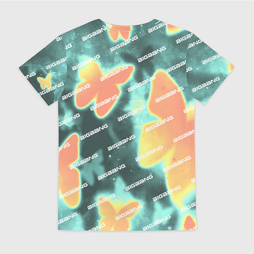 Женская футболка Big Bang Бабочки / 3D-принт – фото 2