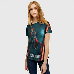 Футболка женская Мистер Дамп Vampire the masquerade bloodlines 2, цвет: 3D-принт — фото 2