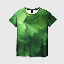 Футболка женская Green lighting background, цвет: 3D-принт