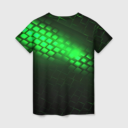 Женская футболка Juventus green logo neon / 3D-принт – фото 2