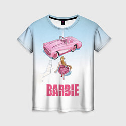 Футболка женская Барби на дороге, цвет: 3D-принт