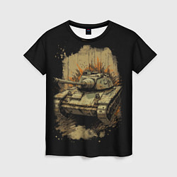 Женская футболка Т54 русский танк