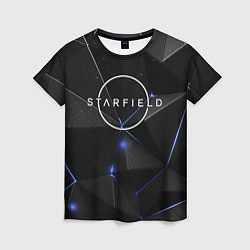Женская футболка Starfield black stars