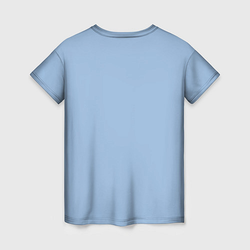 Женская футболка Хищная акула водолаз - будь позитивным / 3D-принт – фото 2